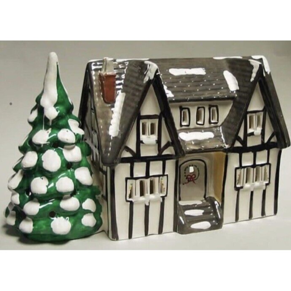 Snow Village Series ~ Stratford House ~ # 235 ~ by Dept 56 ~ 10x6.5x4.5” ~ 1985